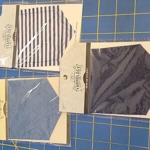 Sew-On Pocket Set of 3 - 3.7" x 4.6" New In Sealed